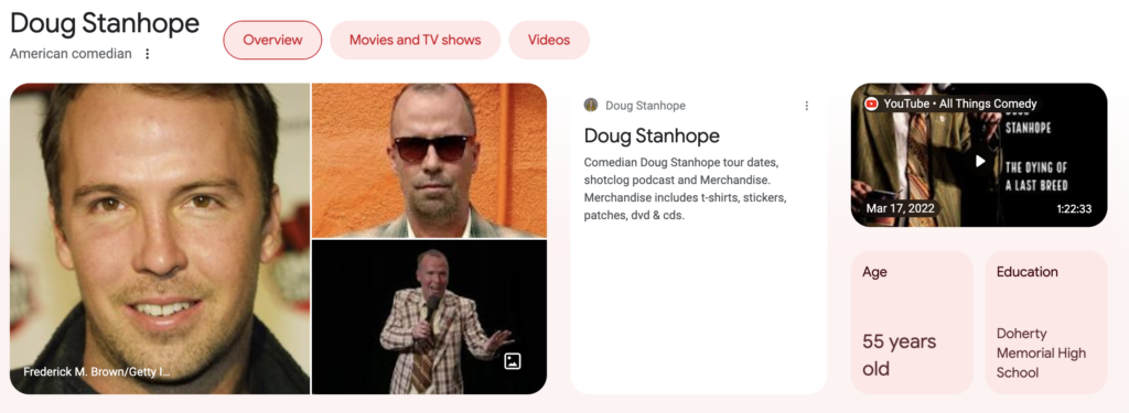 Doug Stanhope is an American stand-up comedian